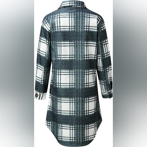 Printed Button Down Coat - Picture 3 of 7